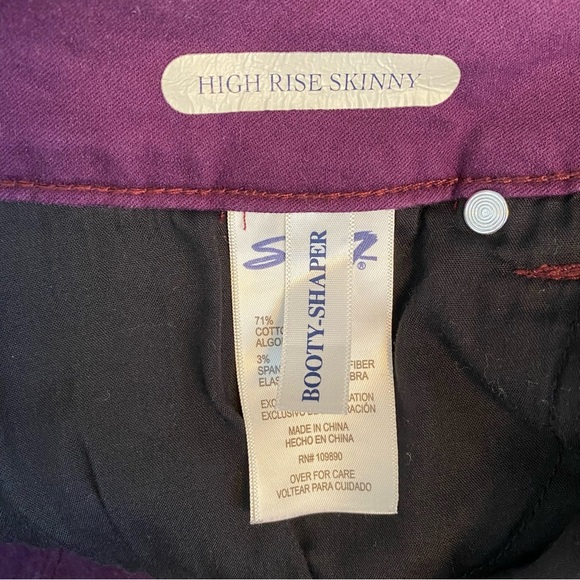 Seven7 Purple High Rise Skinny Jeans - Picture 9 of 9